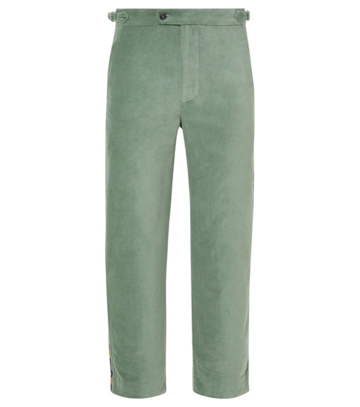 Photo: Bode Oberon cotton velvet straight pants