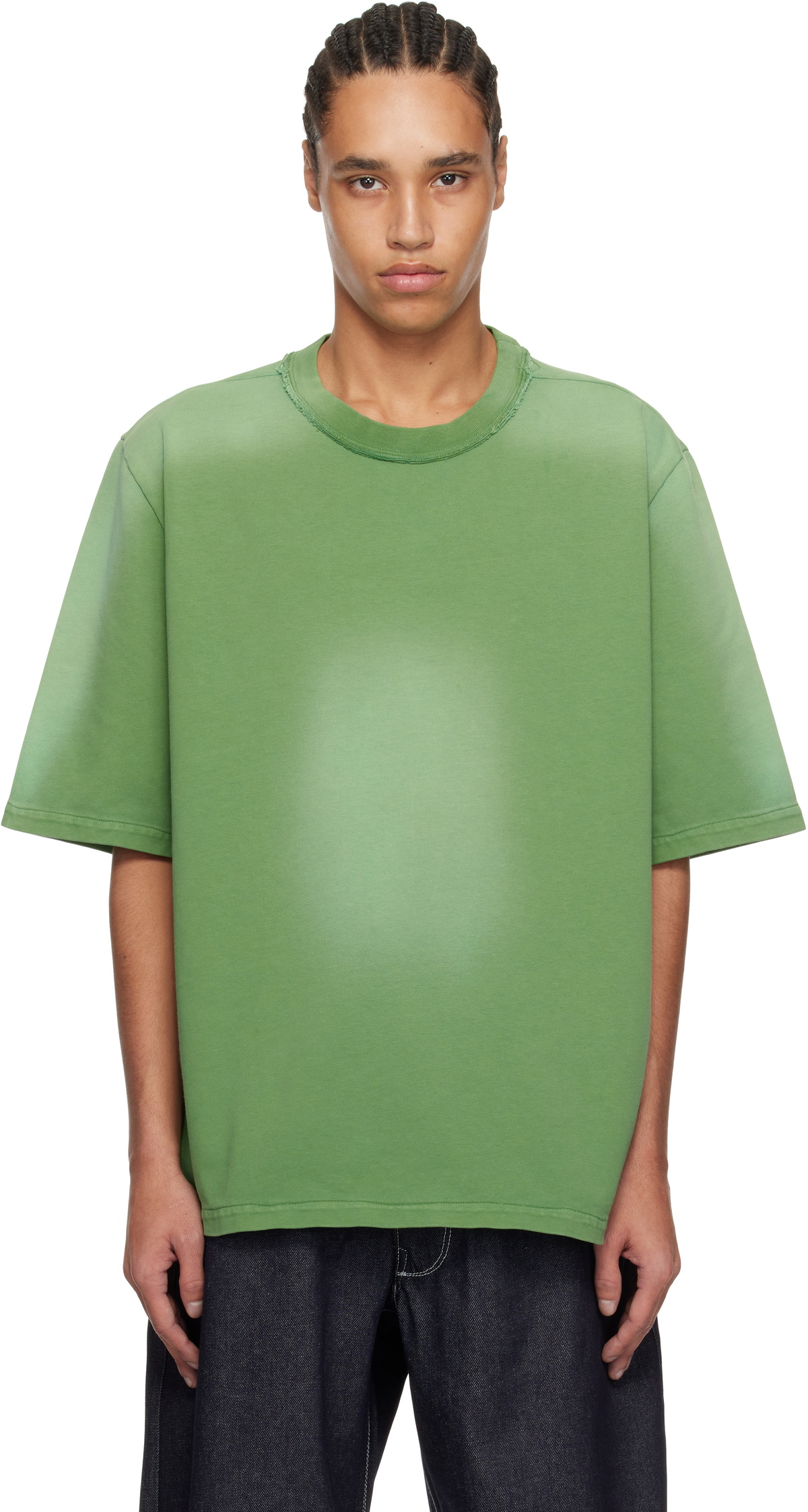 Camiel Fortgens Orange Striped Long Sleeve T-Shirt Camiel