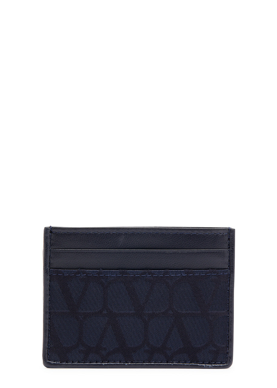 Valentino - Valentino Garavani Logo-Print Leather Billfold