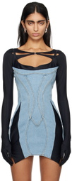 Mugler Black M-Clasp Bolero Sleeve Gloves