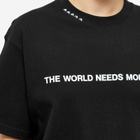 3.Paradis Women's More Love Oversized T-Shirt in Black