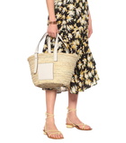 Loewe - Medium leather-trimmed basket tote