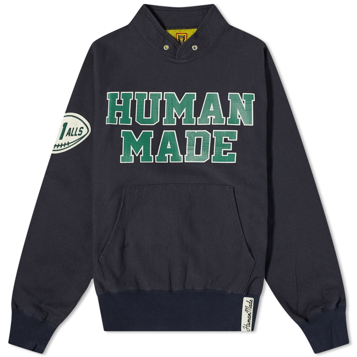 Photo: Human Made Men's Stand Collar Sweat in Navy
