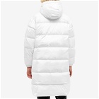 The North Face Women's Nuptse Long Puffer Parka Jacket in White