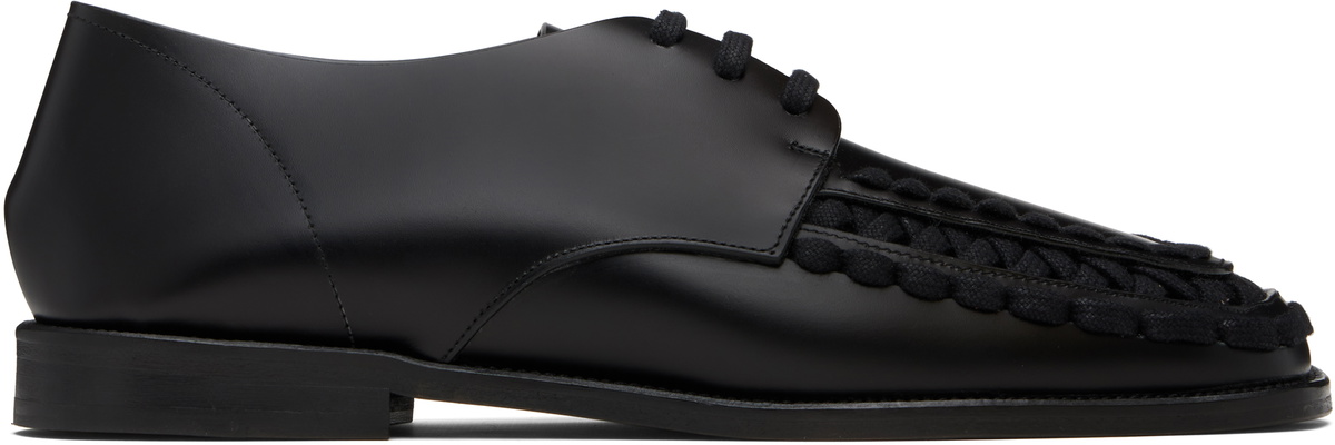 HEREU Black Alaro Lace-Up Derbys