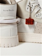 ACNE STUDIOS - Buxeda Suede-Trimmed Leather High-Top Sneakers - White