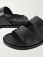 J.M. Weston - Leather Slides - Black