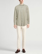 Massimo Alba Mens Shirt Light in Green