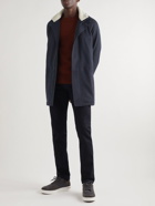 Loro Piana - Icer Shearling-Trimmed Cashmere-Blend Jacket - Blue