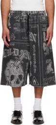 LU'U DAN Gray BBall Shorts