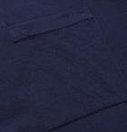 Mr P. - Knitted Cotton T-Shirt - Blue