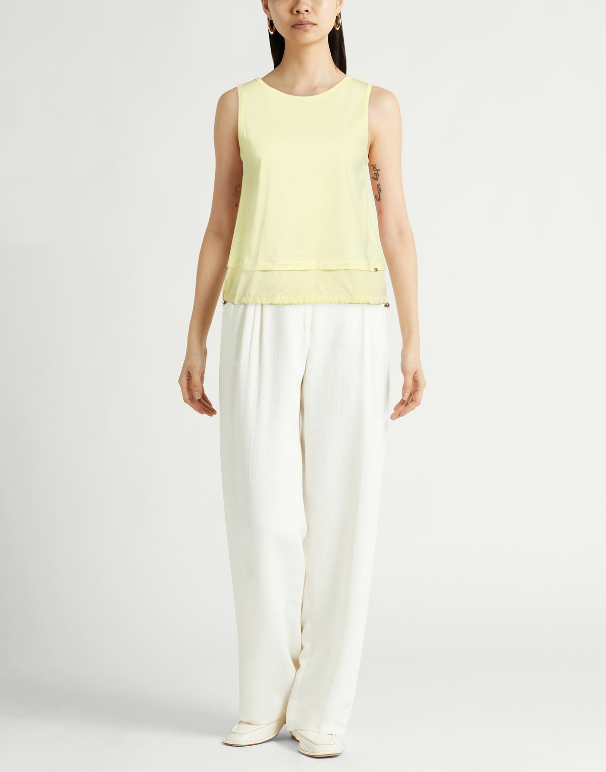 Herno Womens T-shirt Pastel in Yellow
