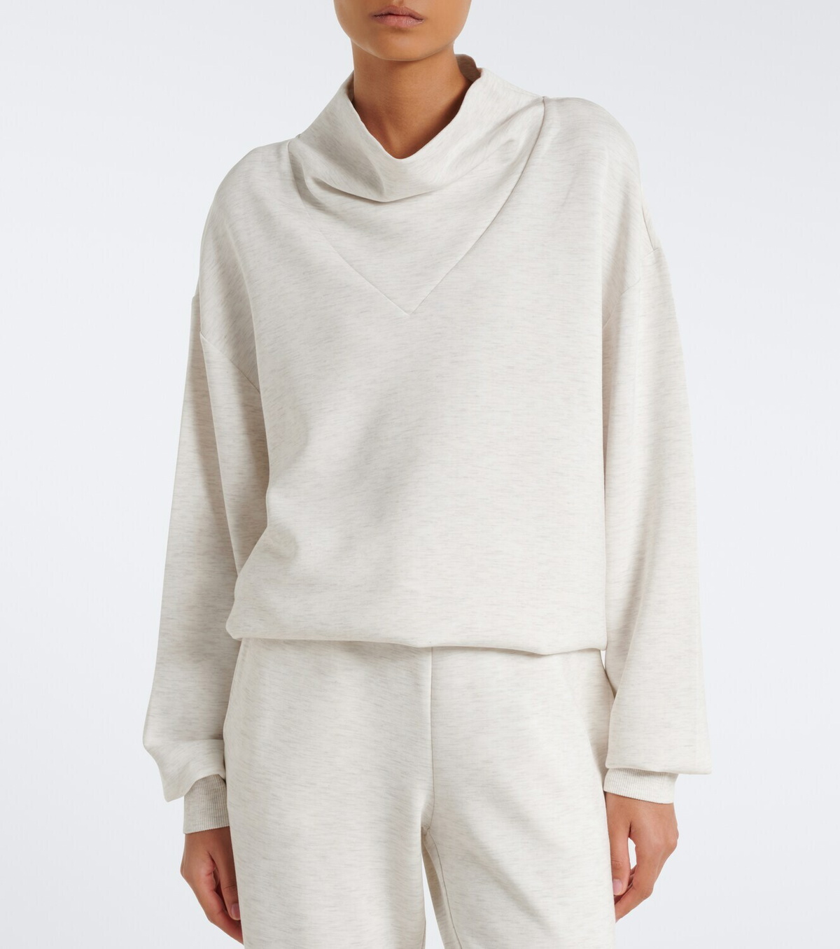 Varley Betsy draped jersey sweatshirt