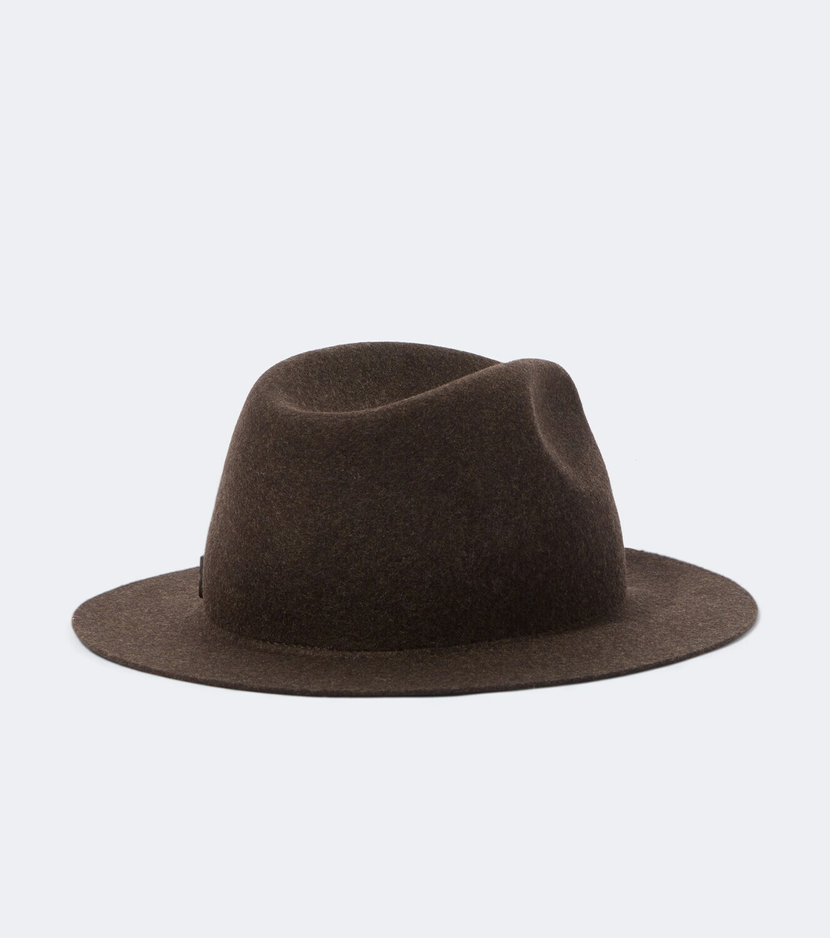 Zegna Leather-trimmed wool fedora