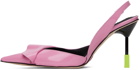 MSGM Pink Sling Back Heels