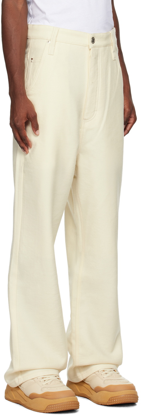 Trussardi – Wrinkled Cotton Trousers White | Highsnobiety Shop