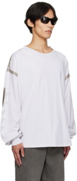 ALEXANDER DIGENOVA Off-White Taped Seam Long Sleeve T-shirt
