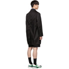 Prada Black Gabardine Car Coat