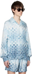 AMIRI Blue Gradient Tape Shirt