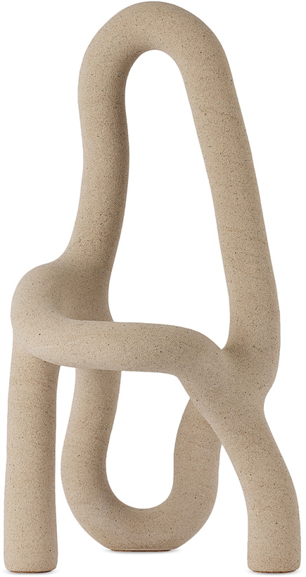 Photo: Hot Wire Extensions SSENSE Exclusive Beige Faux Species #4 Sculpture