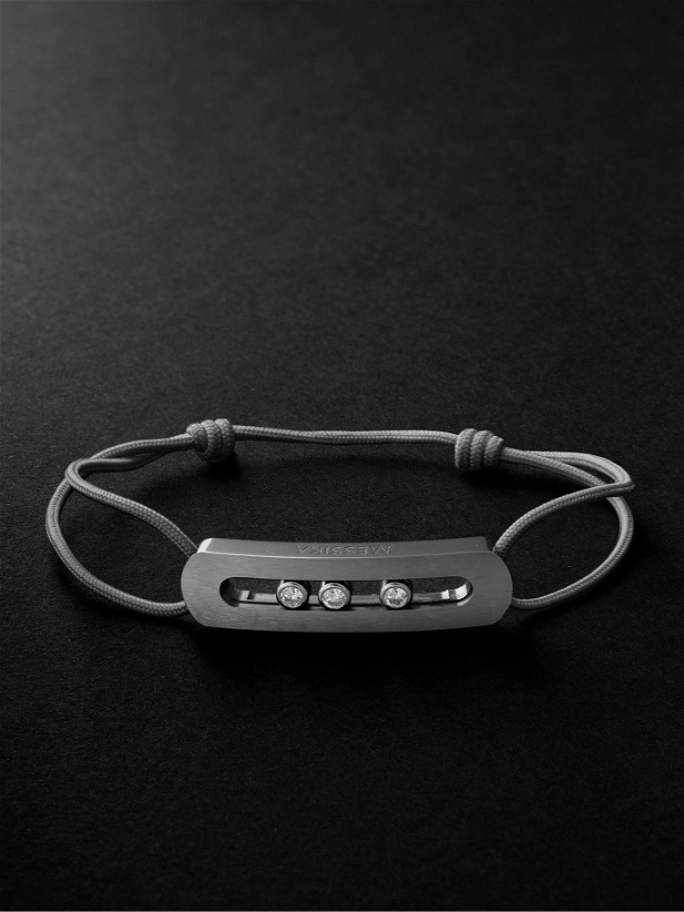Photo: Messika - Move Titanium, Diamond and Cord Bracelet
