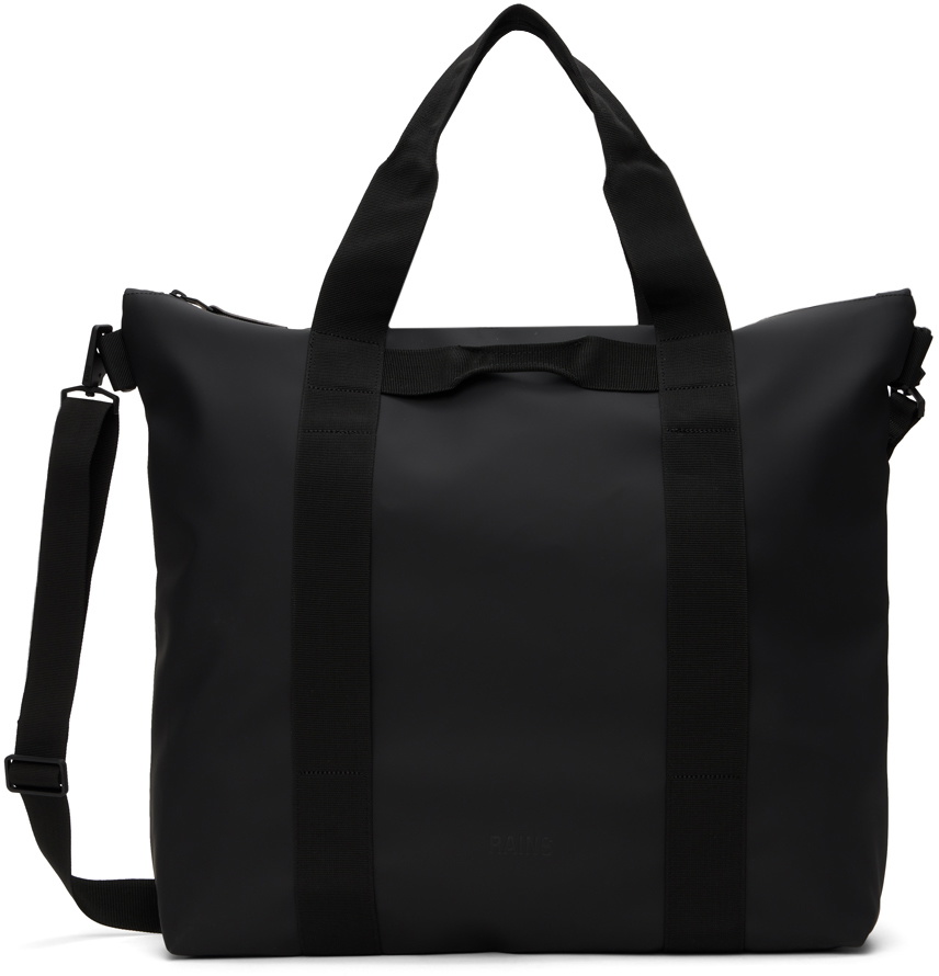 RAINS Black Waterproof Tote