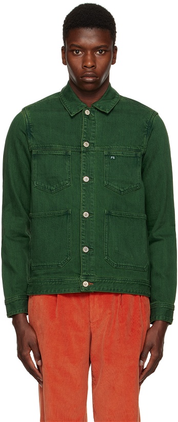 Photo: PS by Paul Smith Green Over-Dyed Denim Jacket
