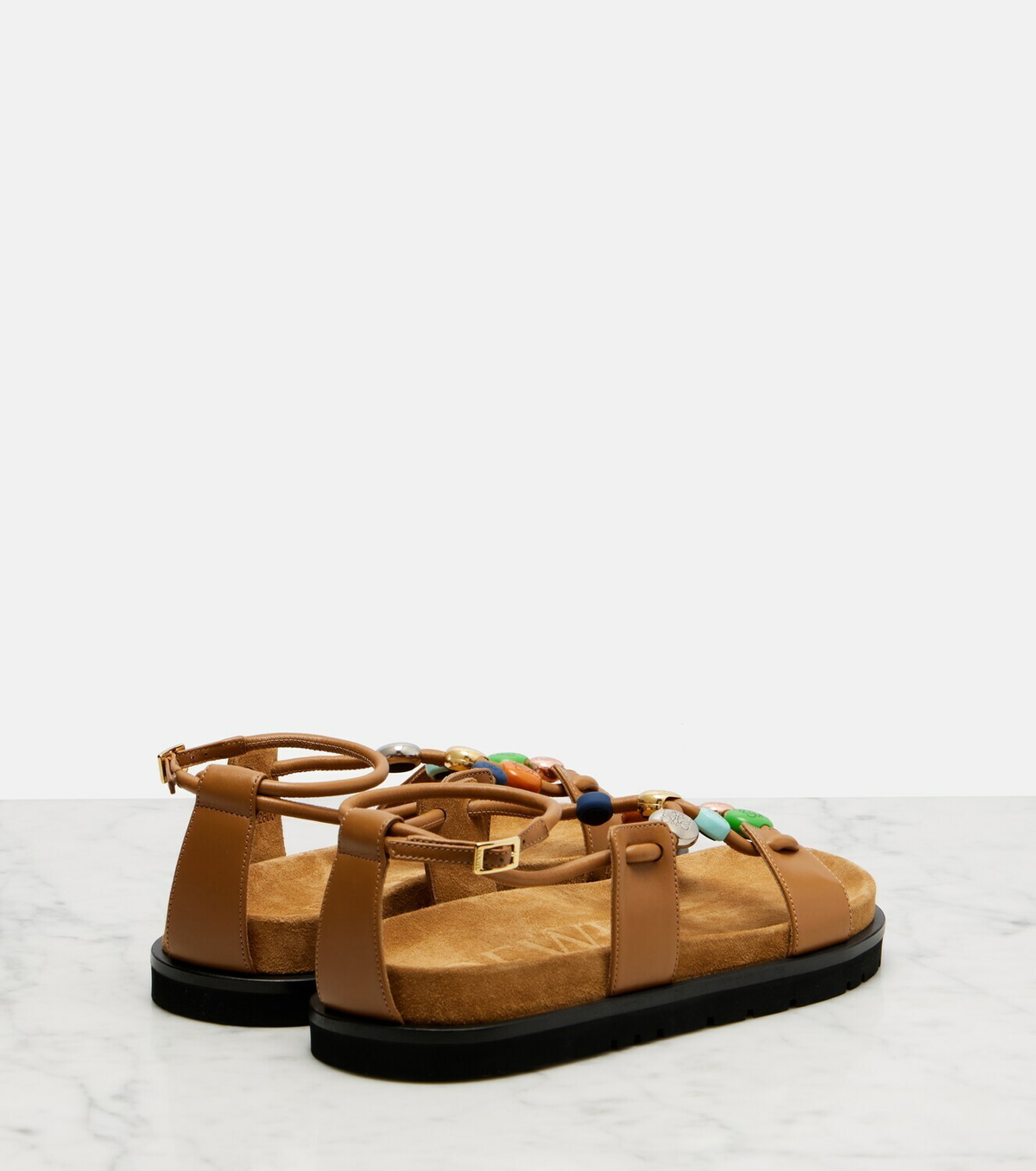 Loewe Paula's Ibiza Pebble Beads leather sandals
