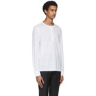 Ermenegildo Zegna White Linen Henley