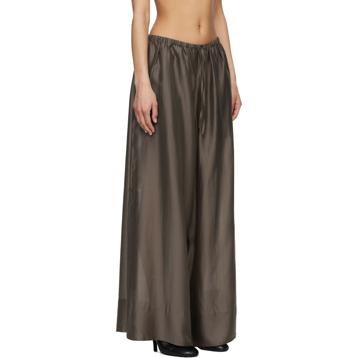 Entire Studios Brown Vento Wide Leg Trousers