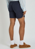 Rhude Classic Logo-embroidered Cotton Shorts Navy