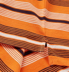 Albam - Striped Cotton-Jersey T-Shirt - Orange