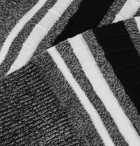 N/A - Fifty Striped Mélange Stretch Cotton-Blend Socks - Gray