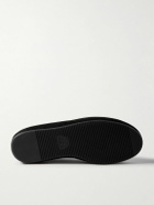 Mulo - Shearling-Lined Suede Loafers - Black