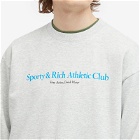Sporty & Rich Men's Athletic Club Crew Sweat in Heather Grey