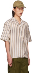 Marni Brown Striped Shirt