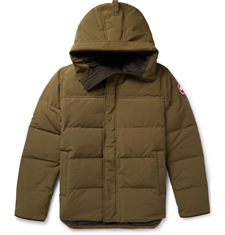 Photo: Canada Goose - Macmillan Quilted Shell Hooded Down Parka - Men - Army green