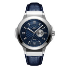 JBW Saxon 48 Quartz Diamond Blue Dial Mens Watch J6373B