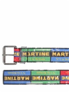 MARTINE ROSE - Logo Leather Belt