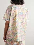 Monitaly - 50's Milano Camp-Collar Embroidered Cotton Shirt - Neutrals