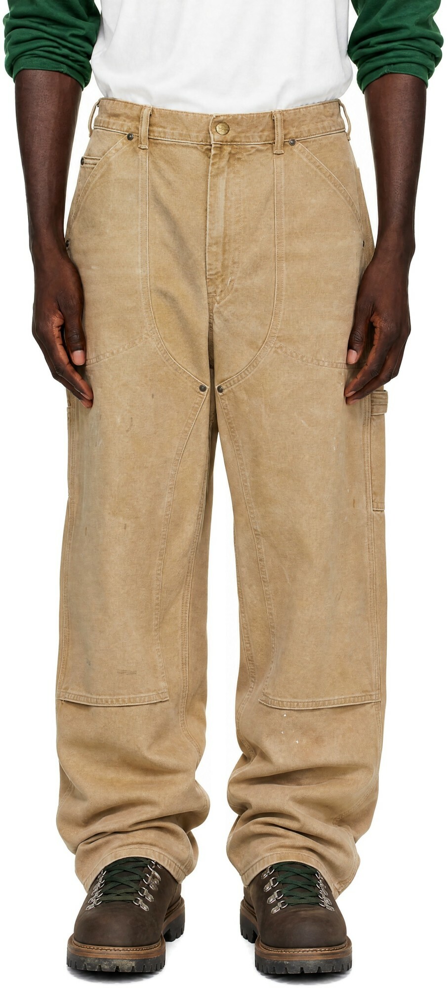 Polo Ralph Lauren Beige Double Knee Canvas Trousers