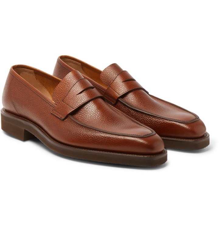Photo: George Cleverley - George Full-Grain Leather Penny Loafers - Brown