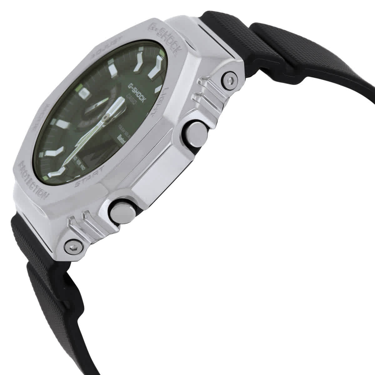 Casio G-Shock Alarm Analog-Digital Green Dial Watch GBM2100A-1A3
