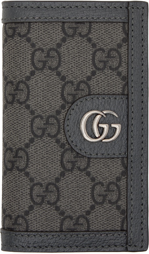 Photo: Gucci Gray Ophidia Card Holder