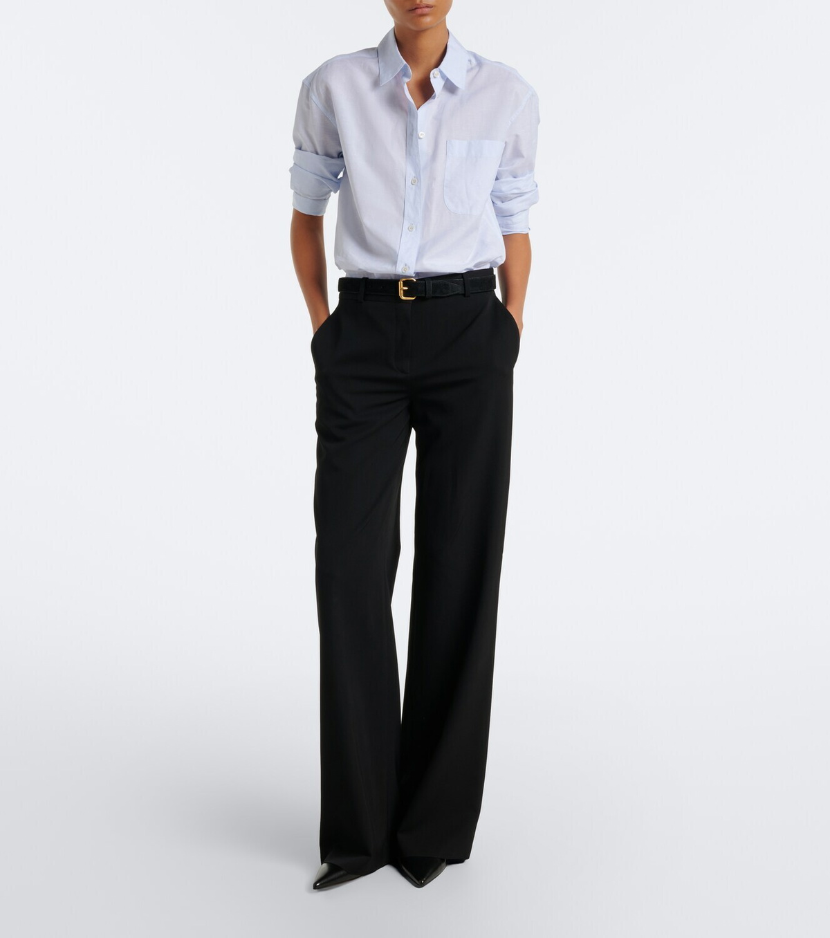 The Row Lili leather pumps
