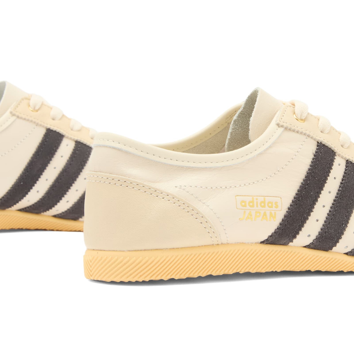 Adidas Women's Japan Decon Sneakers in Cream White/Utility Black/Orange Tint