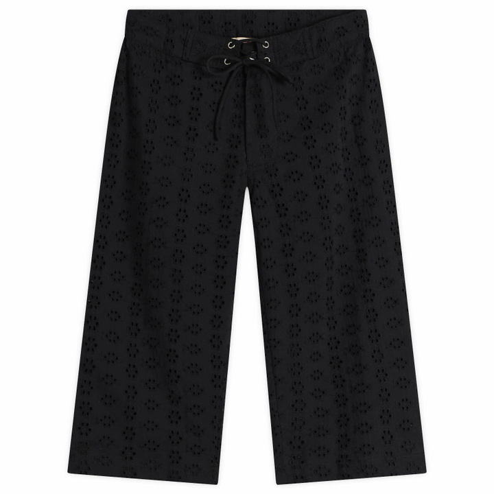 Photo: Fruity Booty Women's Broderie Capris in Black