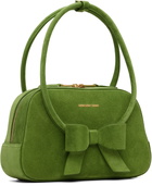 SHUSHU/TONG Green Bow Ring Handle Bag