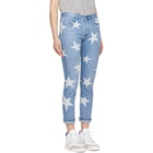 Stella McCartney Blue Stars Skinny Boyfriend Jeans