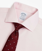 Brooks Brothers Men's Stretch Regent Regular-Fit Dress Shirt, Non-Iron Twill English Collar | Pink